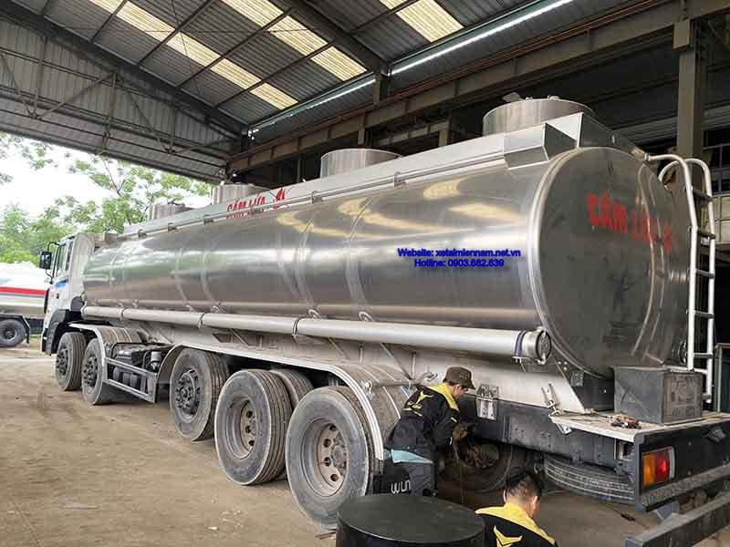 Xe Chở Xăng Dầu 28 Khối Hyundai HD360 Bồn Hợp Kim Nhôm 2