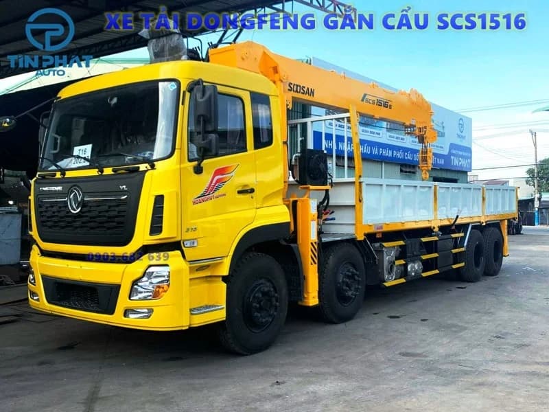 Xe Tải Dongfeng 4 Chân Gắn Cẩu Soosan 15 Tấn 2