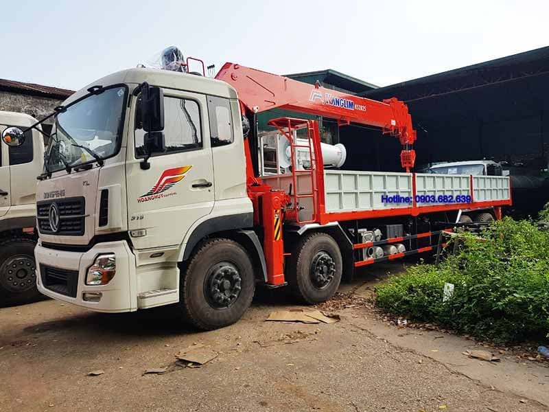 Xe Cẩu Dongfeng 4 Chân gắn Cẩu Kanglim 12 Tấn 4