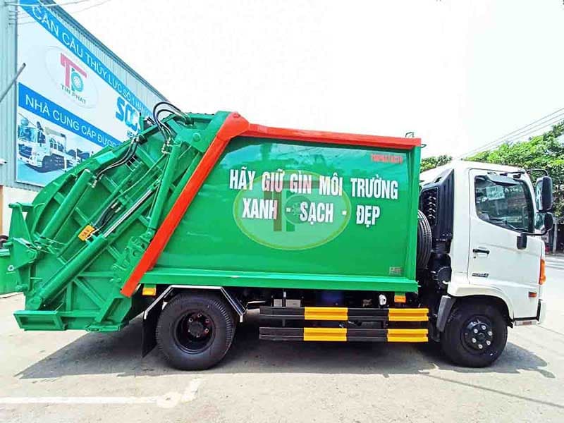 Xe Ép Rác Hino 9 Khối FC 2