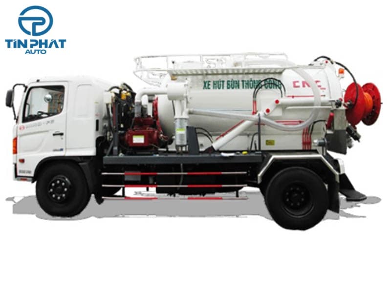 Xe Hút Bùn Thông Cống Hino 6 khối 3