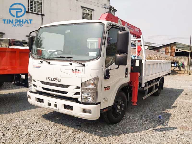 Xe Tải Isuzu NPR400 Gắn Cẩu Unic 3 Tấn 3