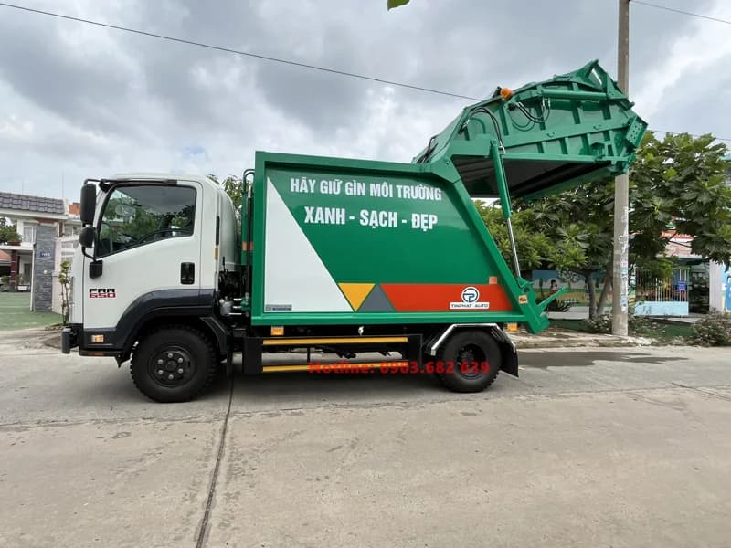 Xe Ép Rác 9 Khối Isuzu FRR90 3