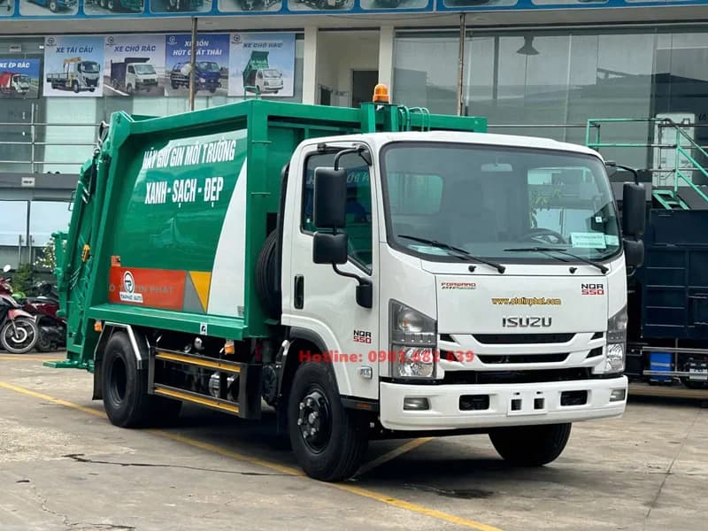 Xe Ép Rác Isuzu 7.5 Khối 3