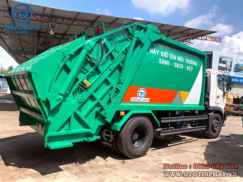 Xe Ép Rác Hino 14 khối 5