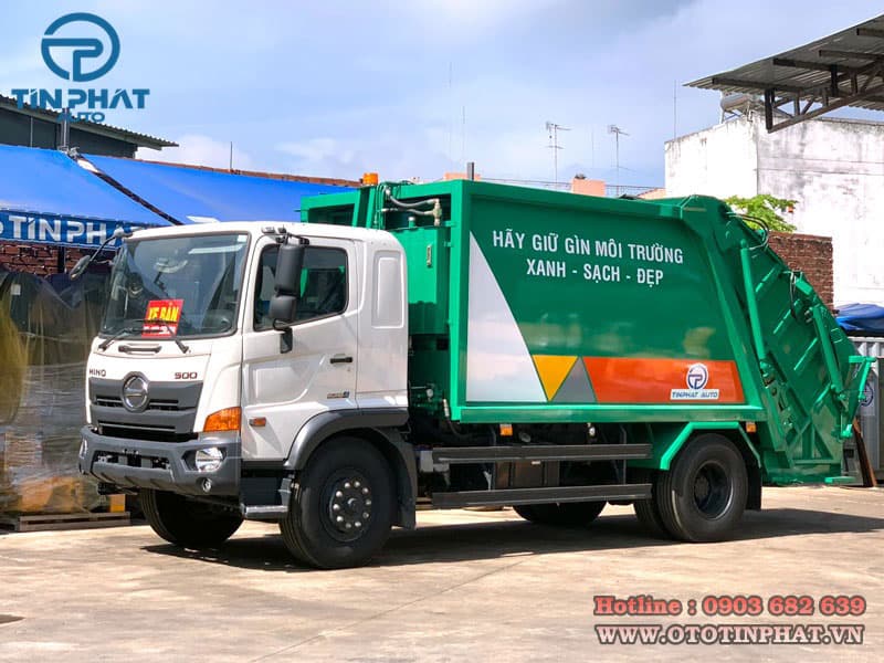 Xe Ép Rác Hino 14 khối 7
