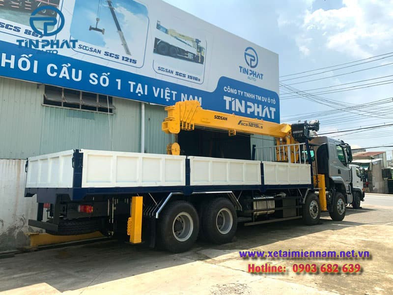 Xe Chenglong 4 Chân Gắn Cẩu Soosan 12 Tấn 5
