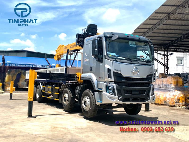 Xe Chenglong 4 Chân Gắn Cẩu Soosan 12 Tấn 6