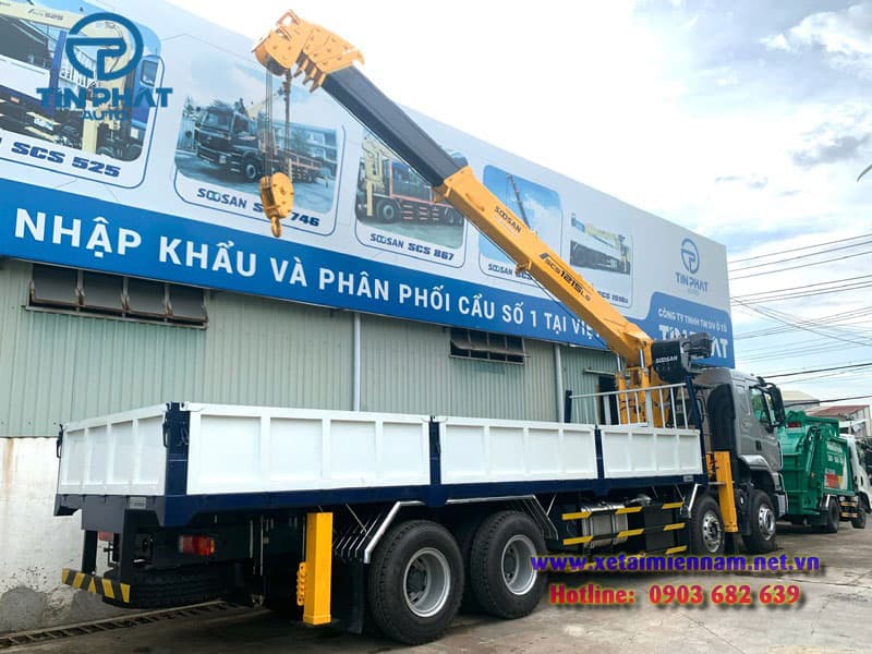 Xe Chenglong 4 Chân Gắn Cẩu Soosan 12 Tấn 7