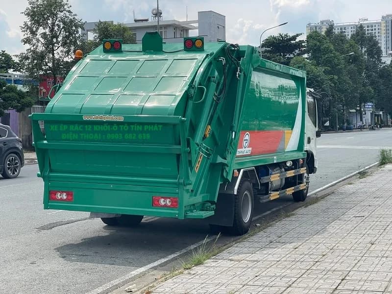 Xe Ép Rác 12 Khối Thaco Ollin S720 2