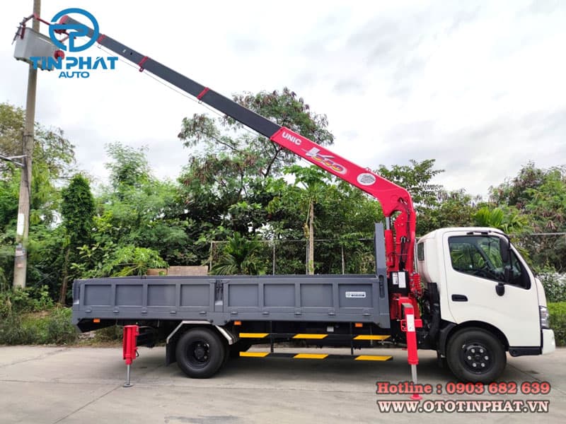 Xe Tải Hino Gắn Cẩu Unic 3 Tấn 5 Khúc 5