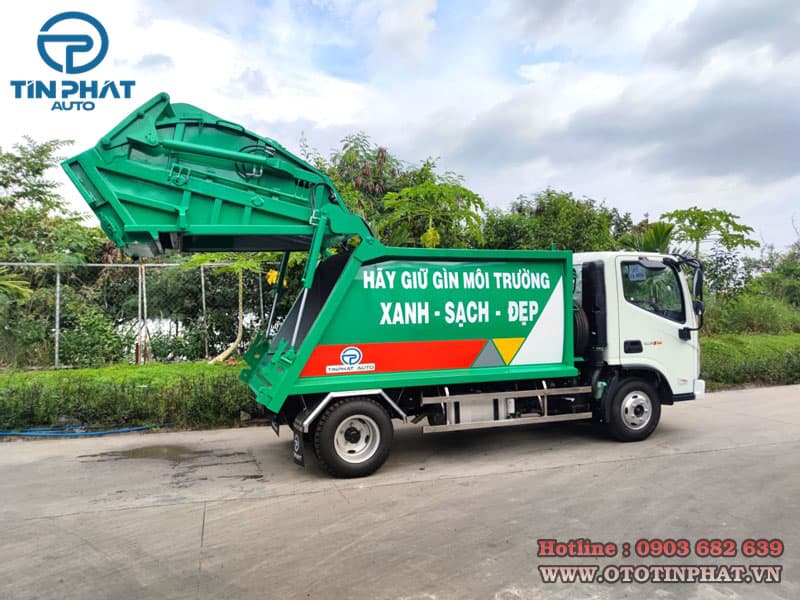 Xe Ép Rác 6 Khối Thaco Ollin S700 5
