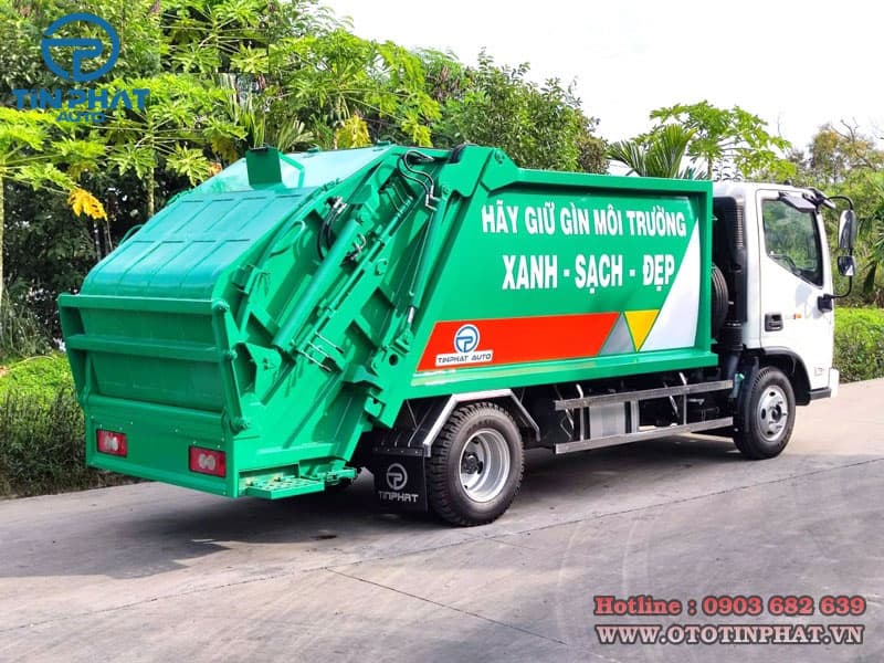 Xe Ép Rác 6 Khối Thaco Ollin S700 4
