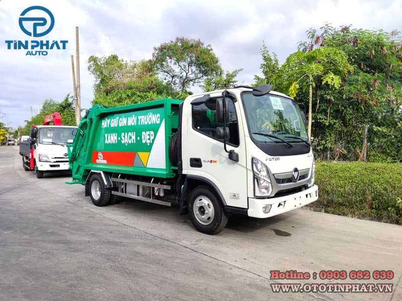 Xe Ép Rác 6 Khối Thaco Ollin S700 3