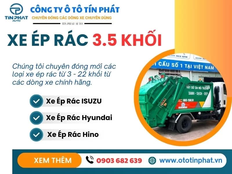 Xe Ép Rác 3 Khối  ISUZU 2