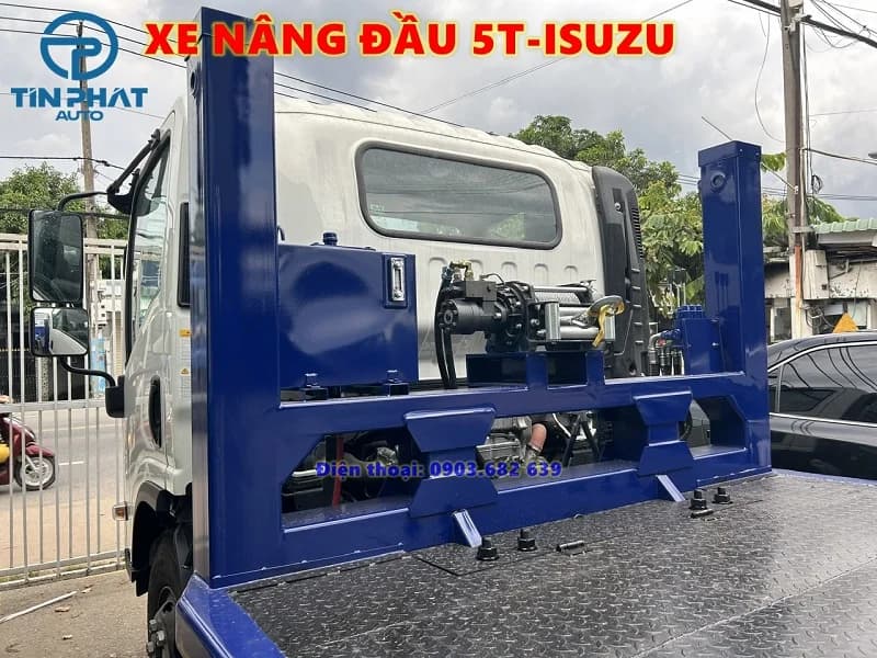 Xe Nâng đầu chở máy công trình ISUZU NQR 5
