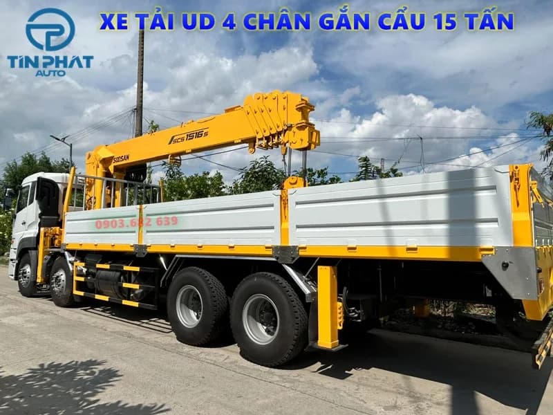 Xe Tải UD  4 Chân Gắn Cẩu SOOSAN 15 Tấn 5