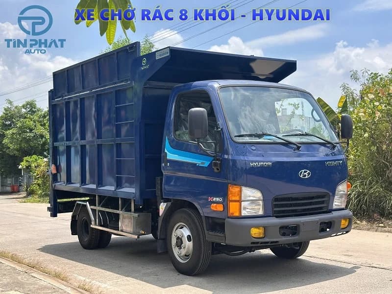 Xe Thu Gom Rác 8 Khối HYUNDAI N250