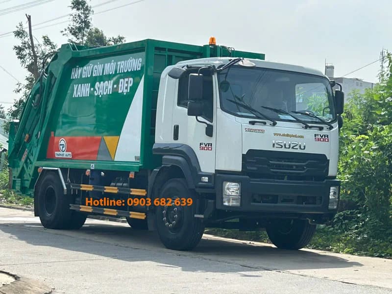 Xe Ép Rác 14 Khối ISUZU FVR-E5
