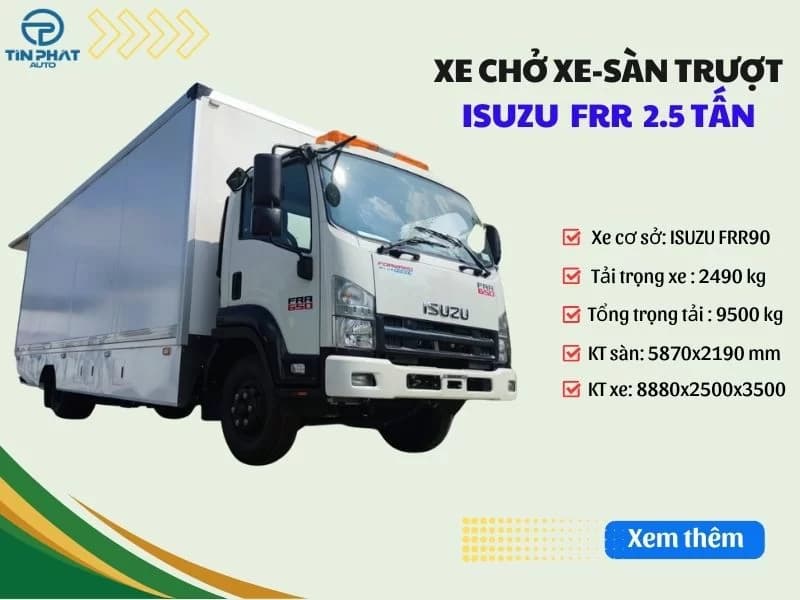 Xe Cứu Hộ Isuzu 2.5 Tấn - Cứu Hộ Sàn Trượt