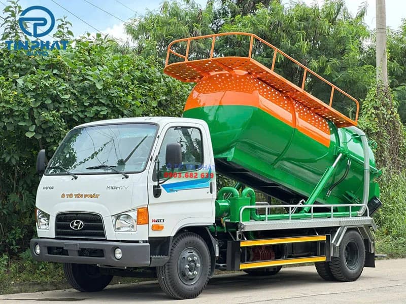 Xe Hút Hầm Cầu Bể Phốt 6 Khối