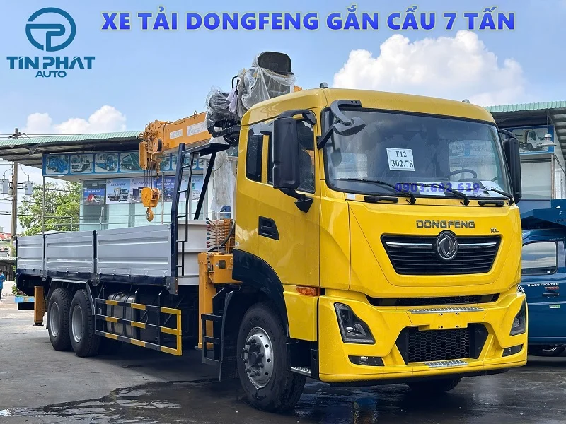 Xe Cẩu DONGFENG 3 Chân 8.6 Tấn Gắn Cẩu Soosan SCS746L