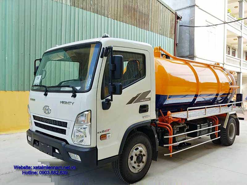 Xe Hút Chất Thải 6 Khối Hyundai Mighty EX8GT