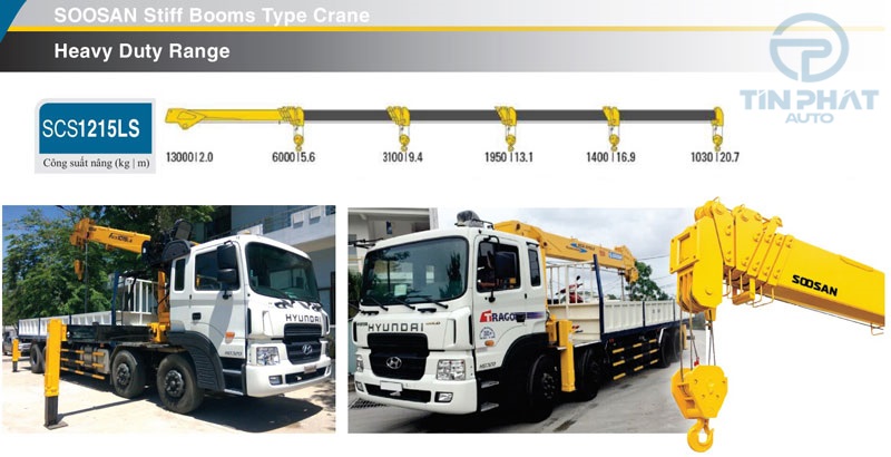 Cần cẩu Soosan 12 tấn Nhập khẩu