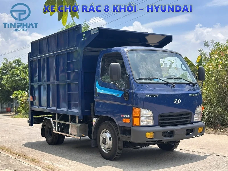 Xe Thu Gom Rác 8 Khối HYUNDAI N250