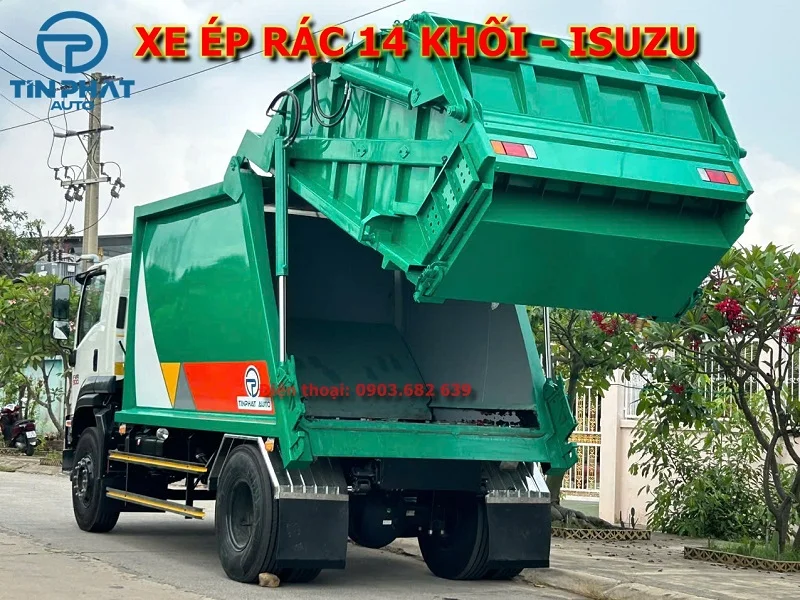 Xe Ép Rác 14 Khối ISUZU FVR-E5