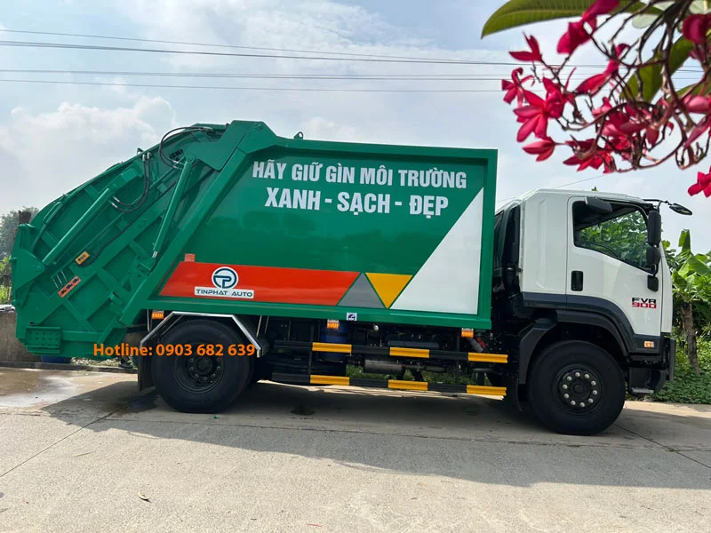 Xe Ép Rác 14 Khối ISUZU FVR