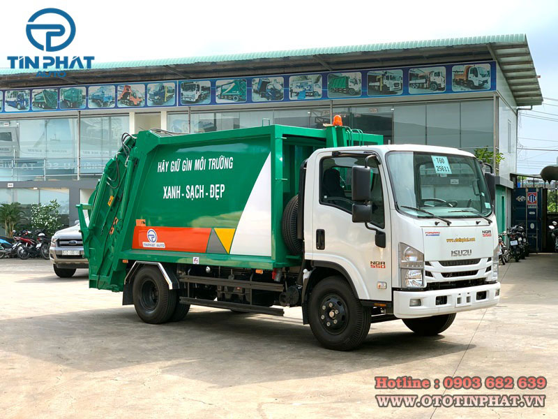 Xe ép rác isuzu 7.5 khối