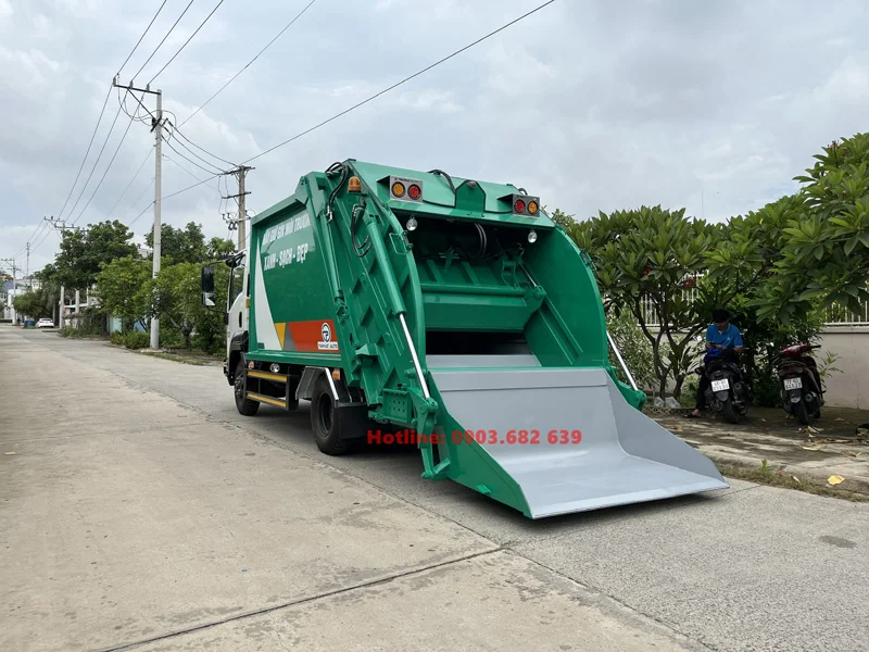 Xe Ép Rác 9 Khối Isuzu FRR90