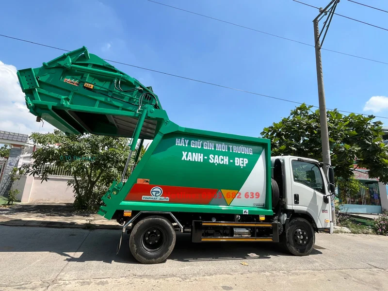 Xe Ép Rác Isuzu 7.5 Khối