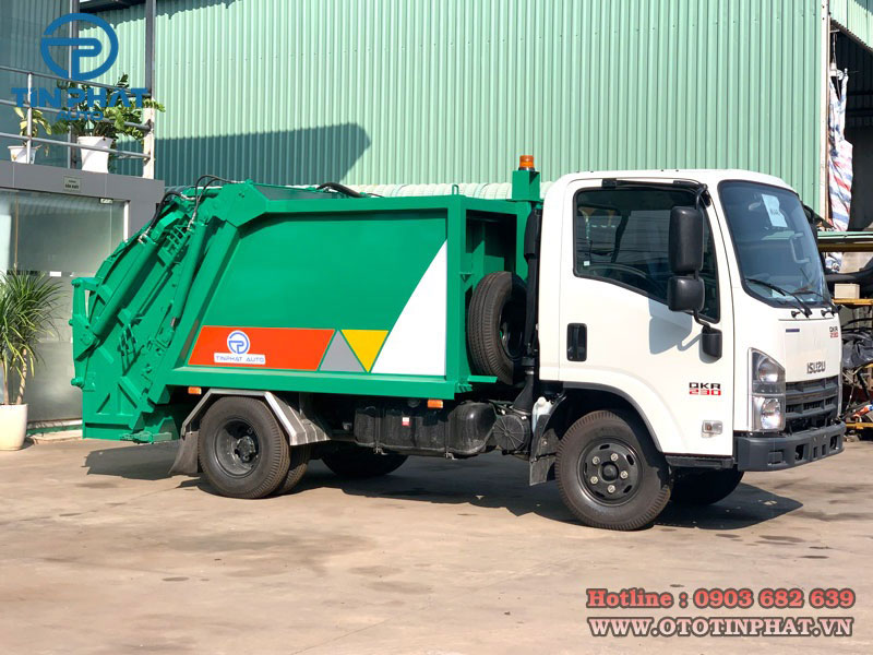Xe ép rác isuzu 3 khối
