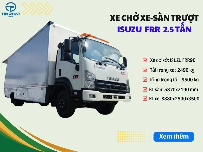 Xe Cứu Hộ Isuzu 2.5 Tấn - Cứu Hộ Sàn Trượt