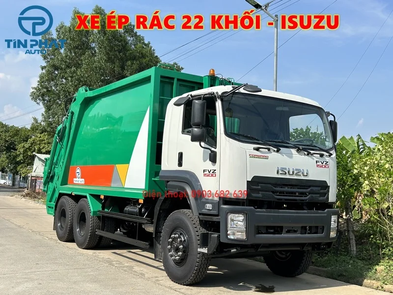 Xe Ép Rác Isuzu 22 Khối