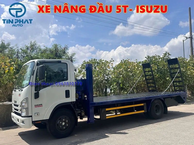 Xe Nâng đầu chở máy công trình ISUZU NQR