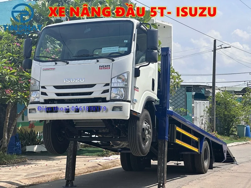 Xe Nâng đầu chở máy công trình ISUZU NQR