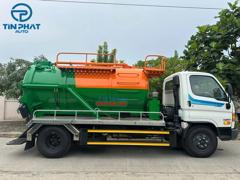 Xe Hút Hầm Cầu Bể Phốt 6 Khối