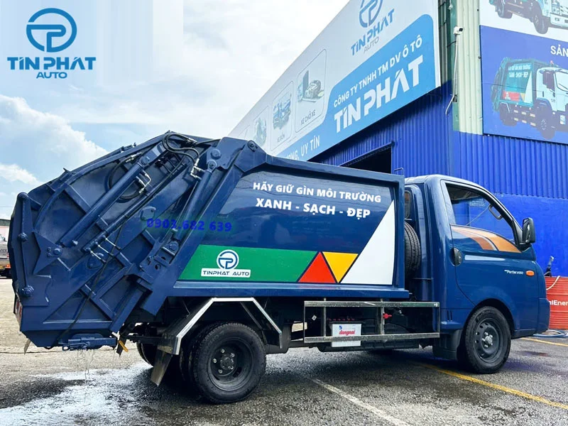 Xe Ép Rác Hyundai-2 Khối