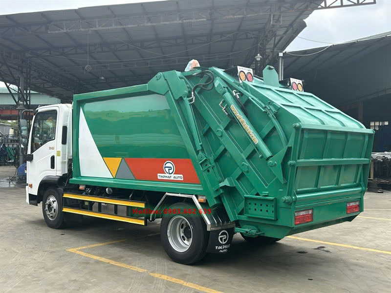 Xe ép rác 6 khối Thaco